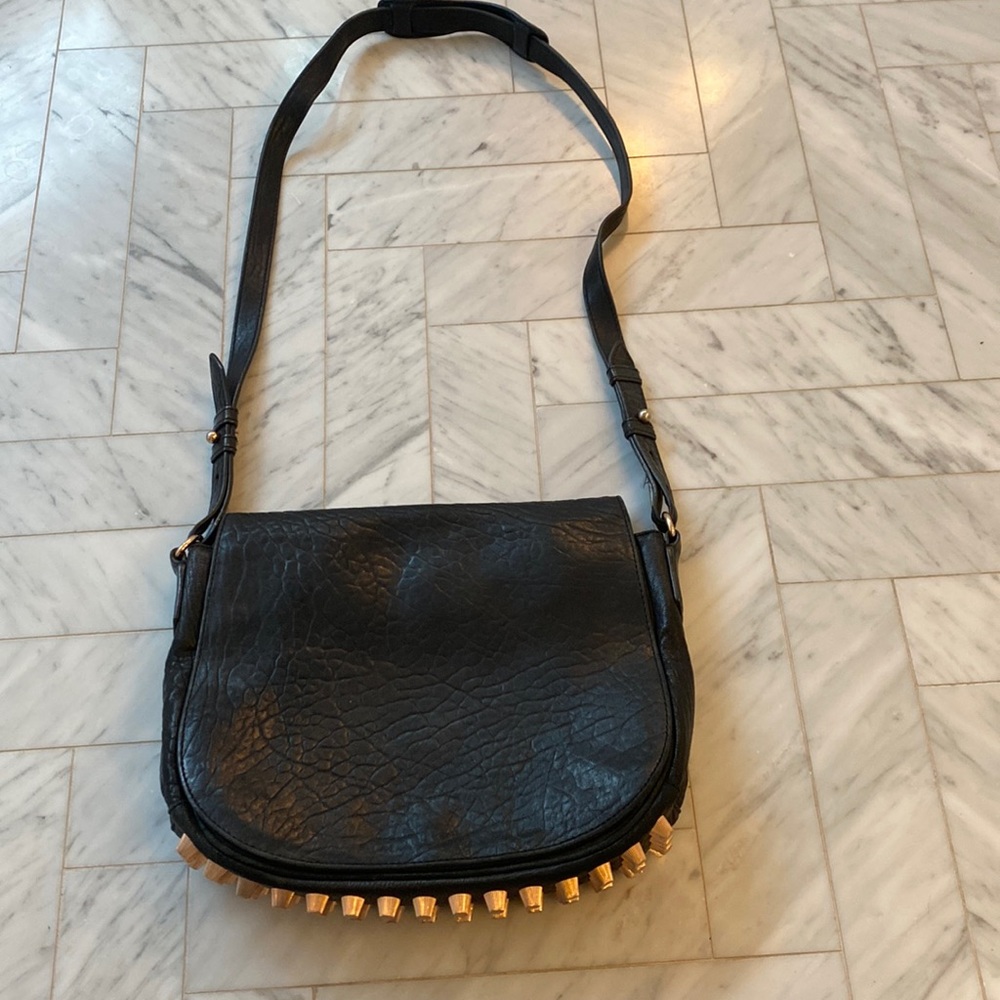 Alexander Wang Pebbled Lambskin Lia sling black